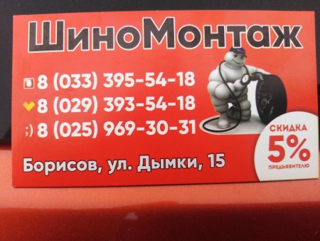 ШиноМонтаж, город Борисов